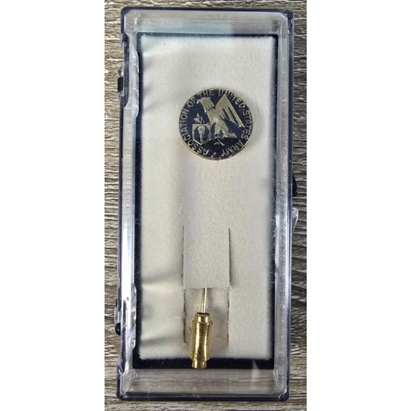 VTG Association of the United States Army Tie Tack Hat Lapel Stick Pin - Picture 1 of 5
